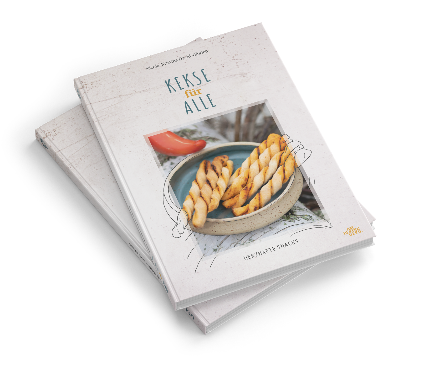 Layout & Design Backbuch "herzhafte Snacks", Titelseite