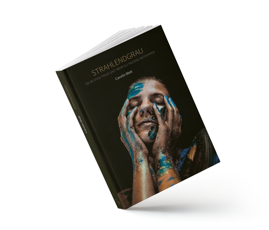 Cover des Buches "strahlendgrau" - Editorial Design Projekt von Jana Weiß - Buch Gestaltung und Layout